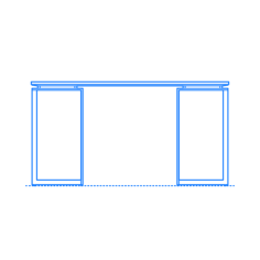 Furniture Desks Fullerton Modular Desk Outline Svg File, Free Vectors File